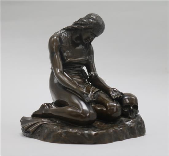 An English School (19th century), bronze, allegorical figure